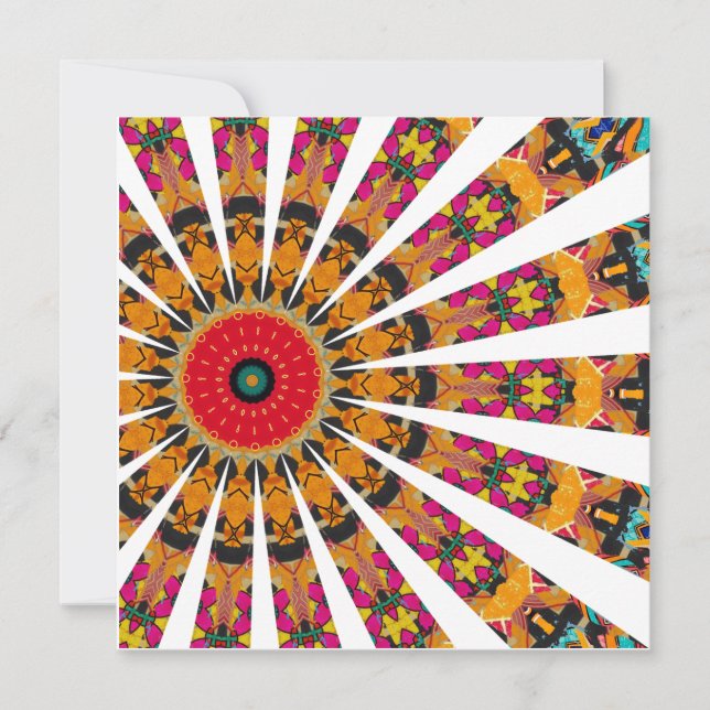  Decorative Mandala  Invitation (Front)