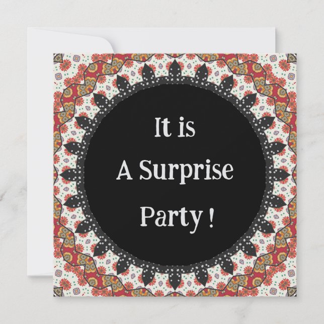  Decorative Mandala  Invitation (Front)