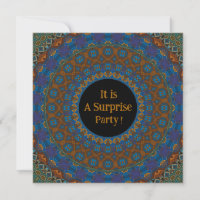 Decorative Mandala Surprise Party Invitation