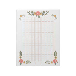 Decorative manuscript paper <tea> 200 words [br10] notepad