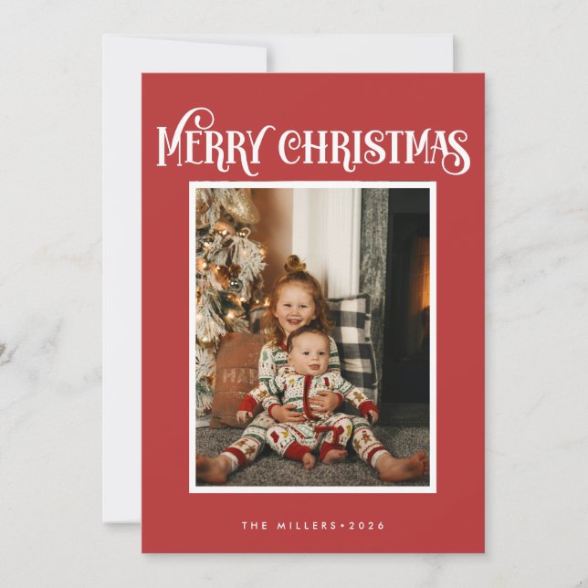 Decorative Merry Christmas Cards (Front)