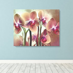 Decorative Modern Stylish Orchids Canvas Print