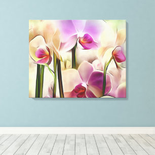 Decorative Modern Stylish Orchids Canvas Print