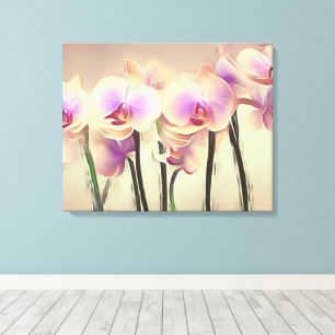 Decorative Modern Stylish Orchids Canvas Print