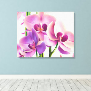 Decorative Modern Stylish Orchids Canvas Print