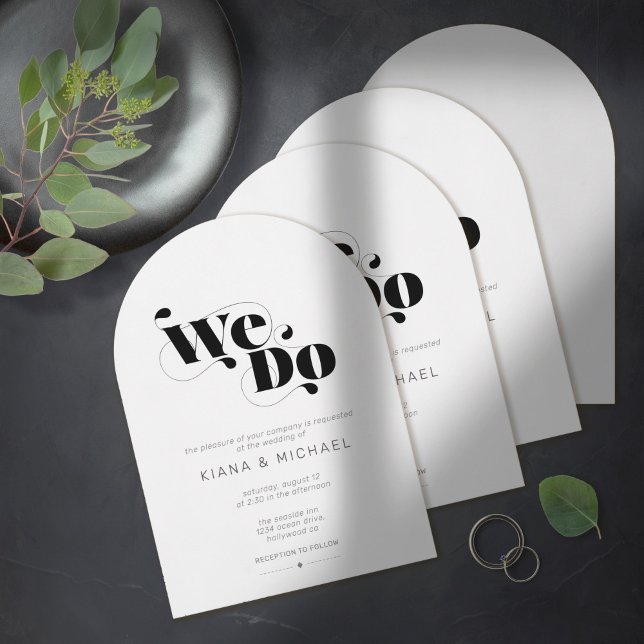 Decorative Modern Wedding Arch ID887 Invitation (Creator Uploaded)