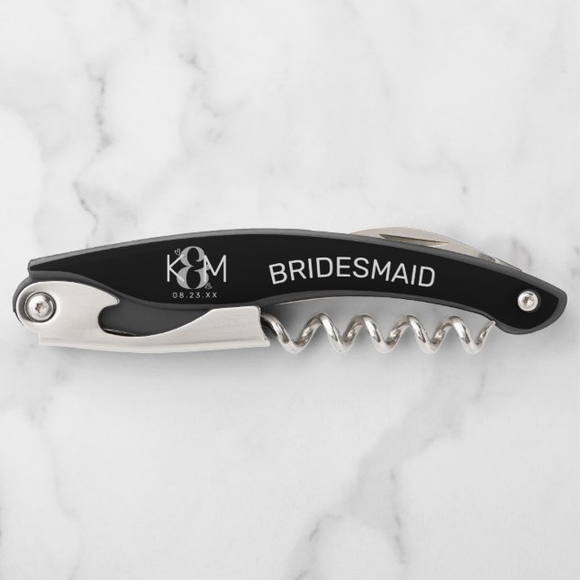 Decorative Modern Wedding Bridesmaid W ID887 Corkscrew (Front)