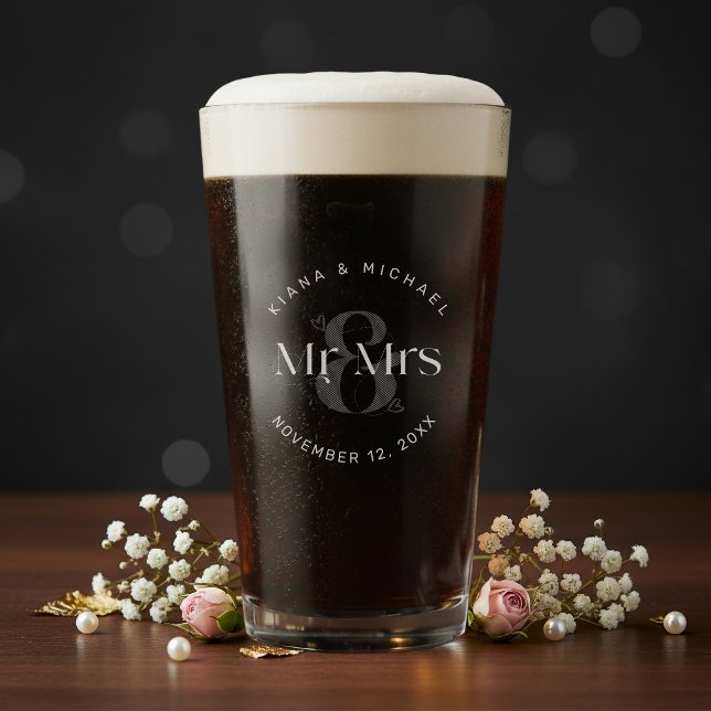 Decorative Modern Wedding Mr & Mrs ID887 Glass (Creator Uploaded)