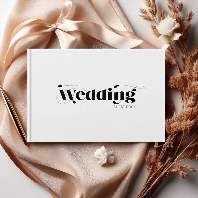 Decorative Modern Wedding Mr & Mrs ID887 Guest Book (Creator Uploaded)