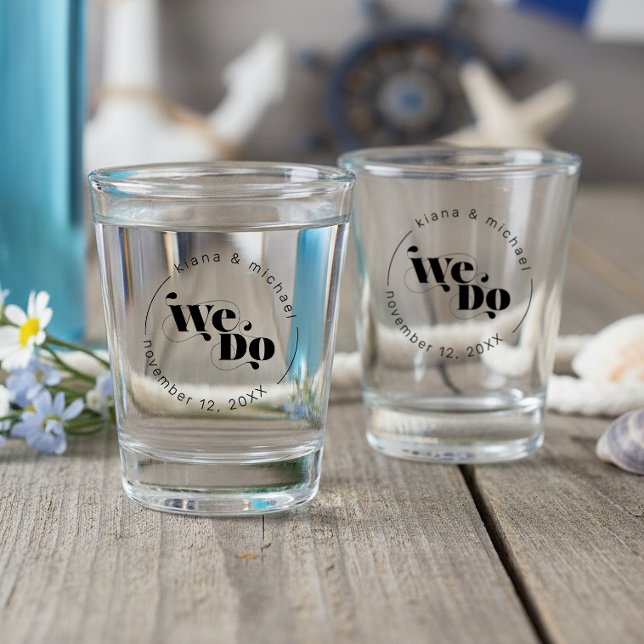 Decorative Modern Wedding We Do ID887 Shot Glass (Creator Uploaded)