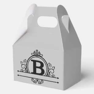Decorative Monogram B Favour Box