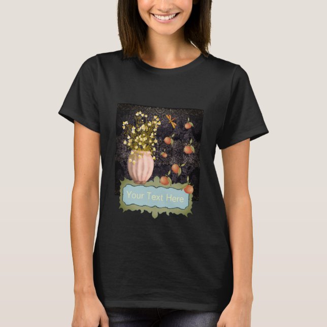 Decorative Moody Floral T-Shirt (Front)