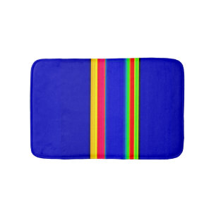 decorative motif bath mat