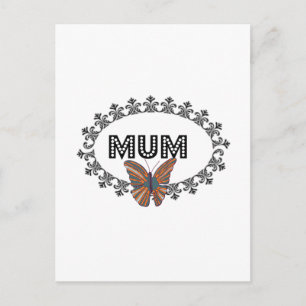 Decorative Mum Postcard
