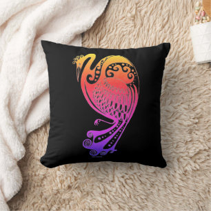Decorative Mycenaean Greek Bird Throw Pillow