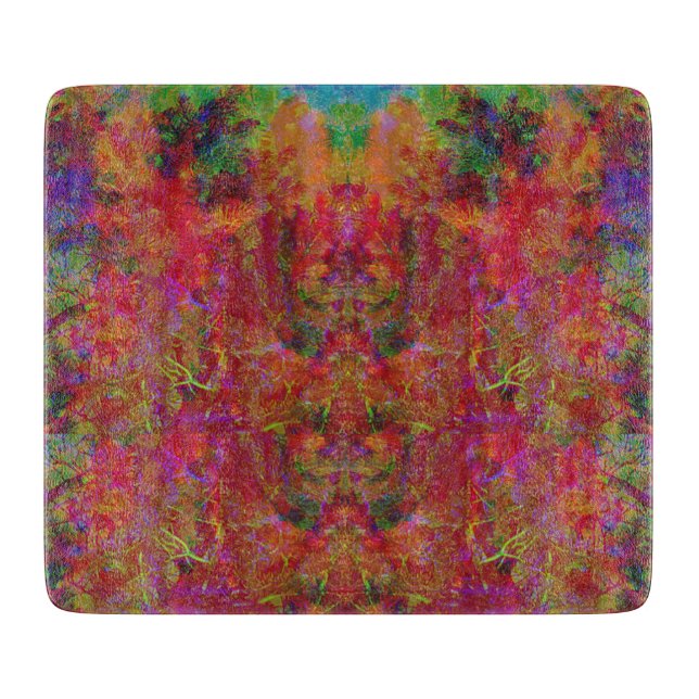 Decorative Mystic Colourful Pink Theme Cutting Board (Front)