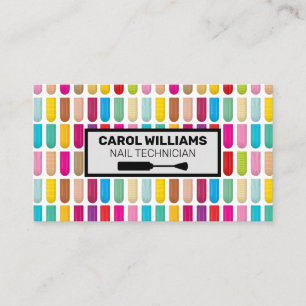 Decorative Nail Designs Nail Polish Brush Business Card
