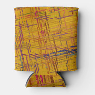 Decorative Oil Painting: Dynamic Art Can Cooler