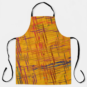 Decorative oil painting. Vibrant dynamic art. 2d i Apron