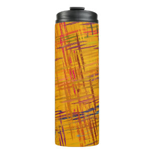 Decorative oil painting. Vibrant dynamic art. 2d i Thermal Tumbler
