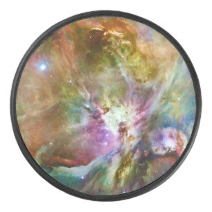 Decorative Orion Nebula Galaxy Space Photo Hockey Puck