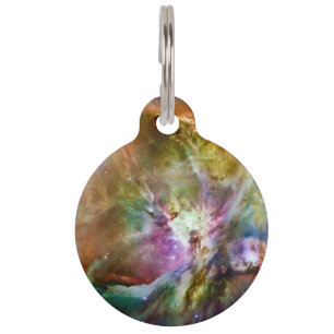 Decorative Orion Nebula Galaxy Space Photo Pet Tag