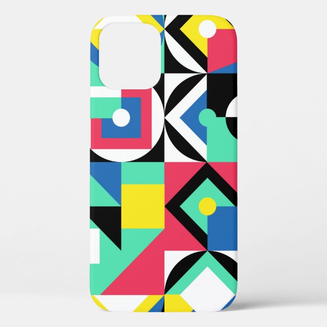 Decorative ornament of geometric shapes. Colourful Case-Mate iPhone Case (Back)