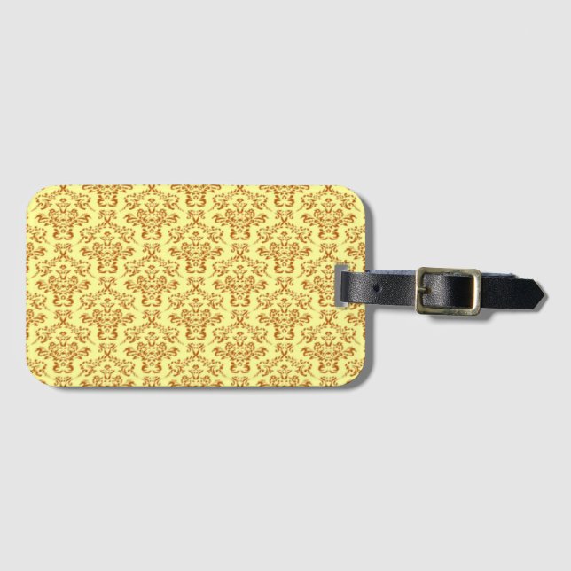Decorative ornamental luggage tag (Front Horizontal)