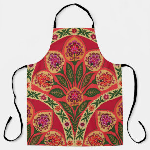 Decorative ornamental oriental style seamless flor apron
