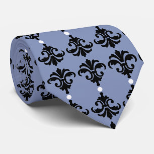 Decorative Ornate Damask Stripe Tie