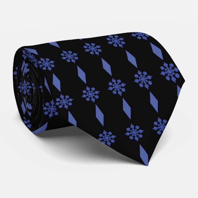 Decorative Ornate Stripe Tie (Rolled)
