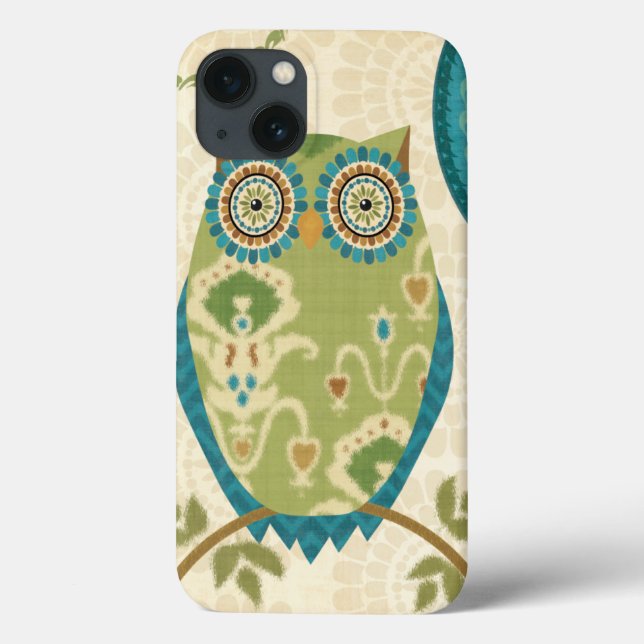 Decorative Owl with Circular Designs Case-Mate iPhone Case (Back)