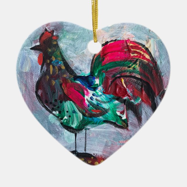 Decorative painting acrylic bird  stone coaster sq ceramic tree decoration (Front)