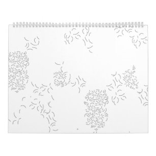 Decorative, Pale Grey Calendar
