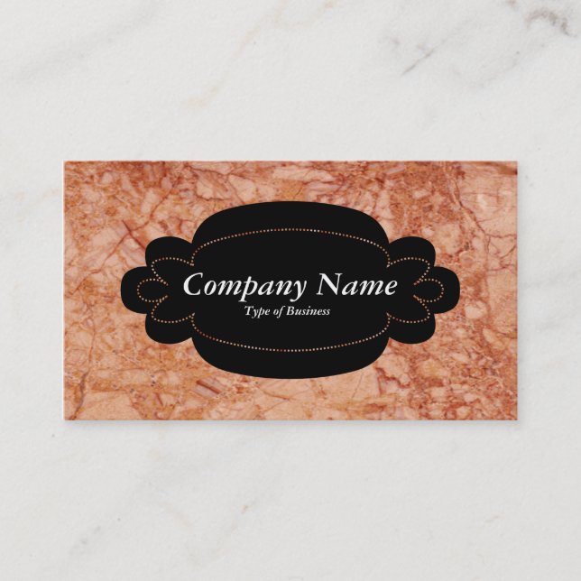 Decorative Panel 01 - Black - Marble 02 Business Card (Front)