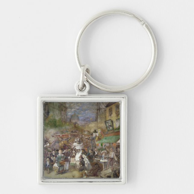 Decorative panel depicting Paris Key Ring (Front)