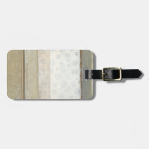 Decorative Panel Painting in Neutral Colours Luggage Tag