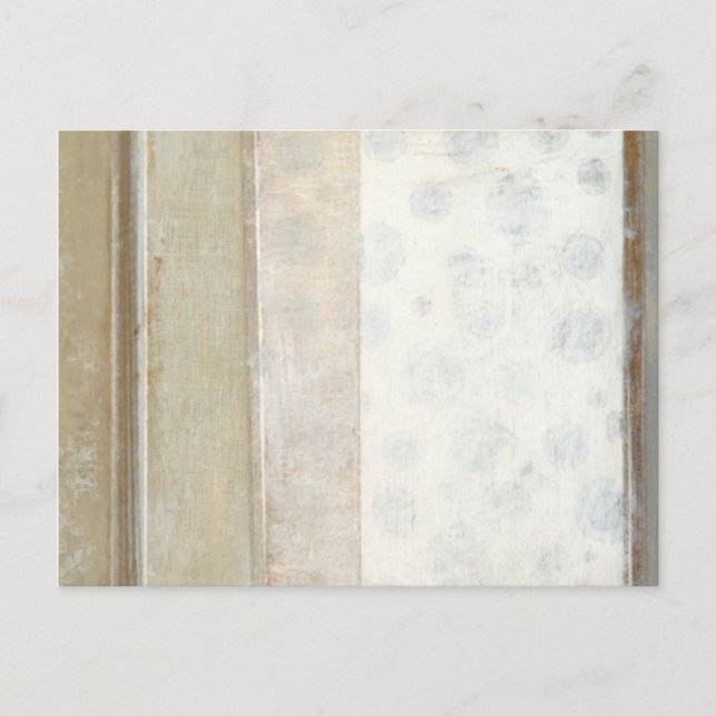 Decorative Panel Painting in Neutral Colours Postcard (Front)