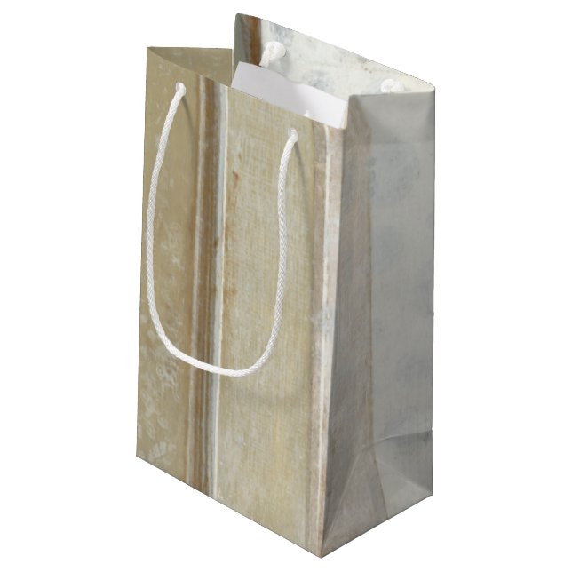 Decorative Panel Painting in Neutral Colours Small Gift Bag (Back Angled)