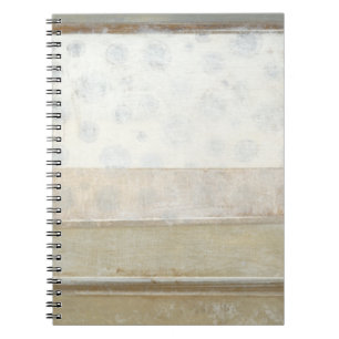 Decorative Panel Painting in Neutral Colours Spiral Notebook
