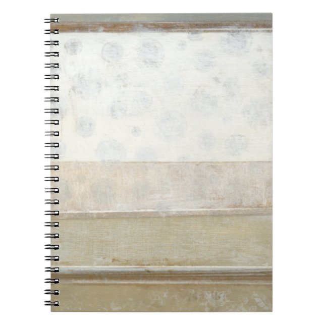 Decorative Panel Painting in Neutral Colours Spiral Notebook (Front)