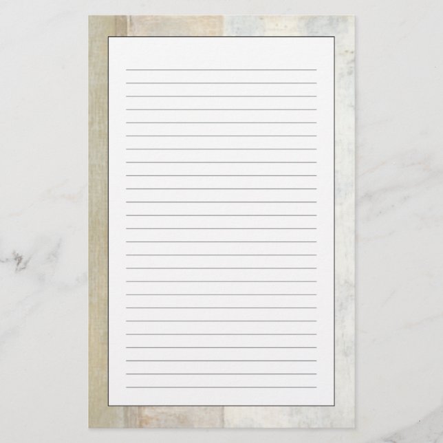 Decorative Panel Painting in Neutral Colours Stationery (Front)