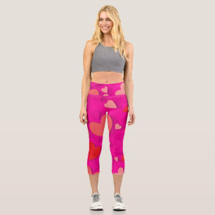 Decorative paper heart 2 capri leggings