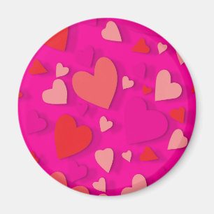 Decorative paper heart 2 magnet