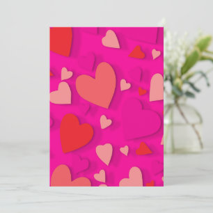 Decorative paper heart 2 thank you card
