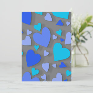 Decorative paper heart 4 thank you card