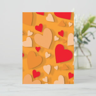 Decorative paper heart 7 card