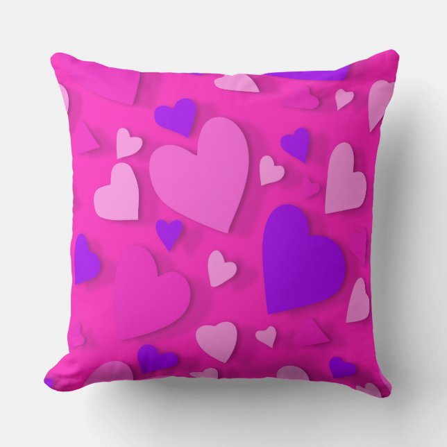 Decorative paper heart 8 cushion (Front)