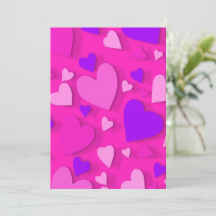 Decorative paper heart 8 thank you card