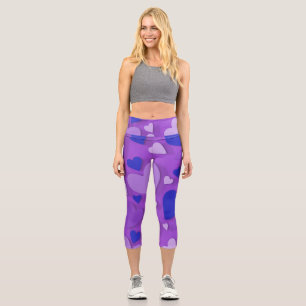 Decorative paper heart 9 capri leggings